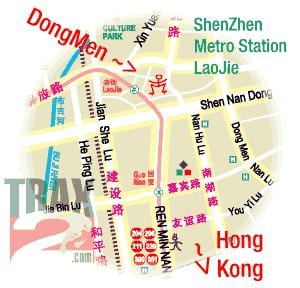 dongmen markedet Shenzhen kart