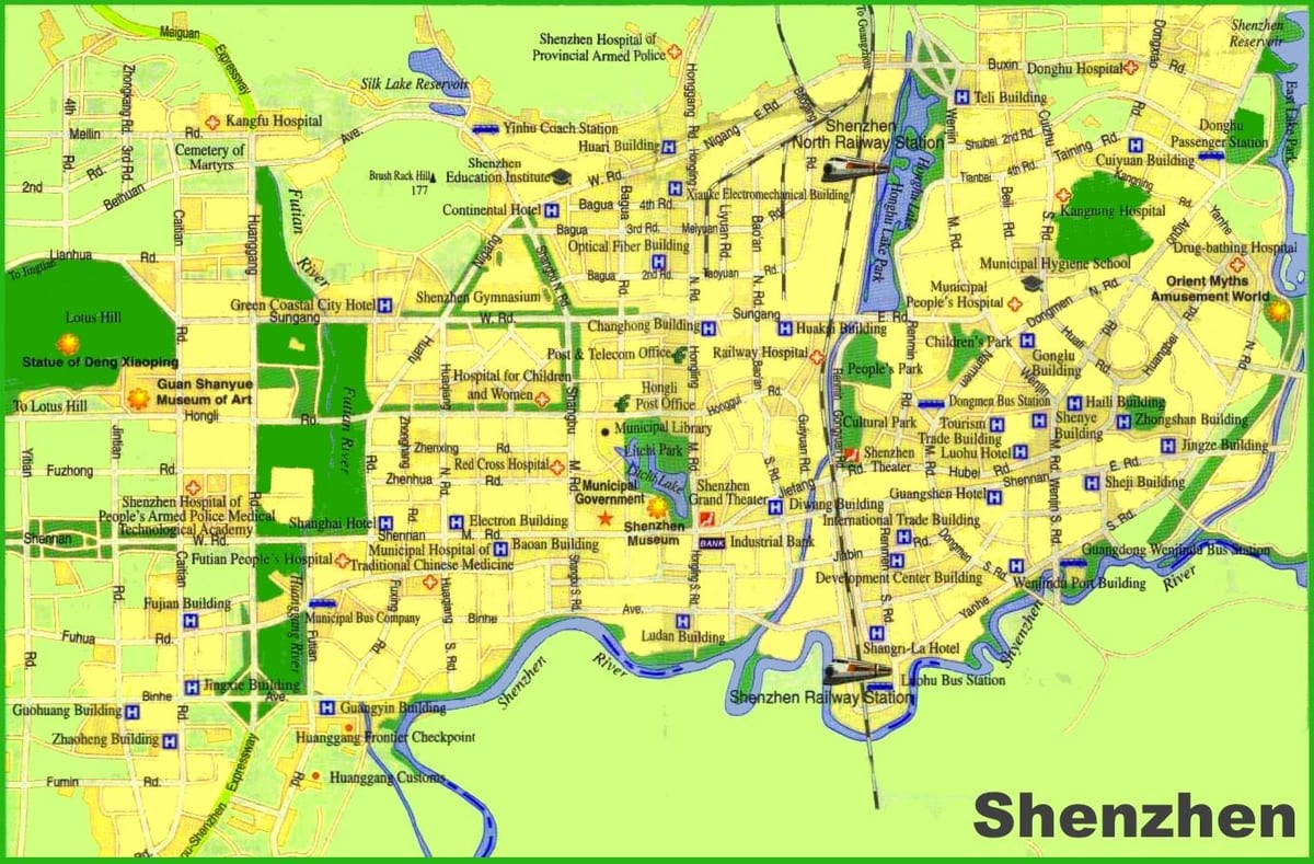 kart over Shenzhen offline