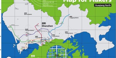 Kart over Shenzhen kartet for beslutningstakere