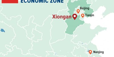 Kart over Shenzhen spesielle økonomiske sone